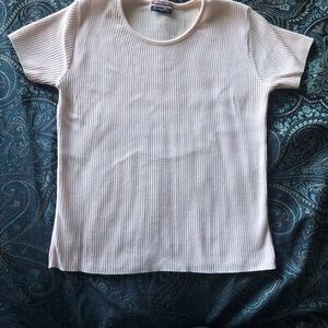 Absolutely Soft Pink Ribbed Knit Top